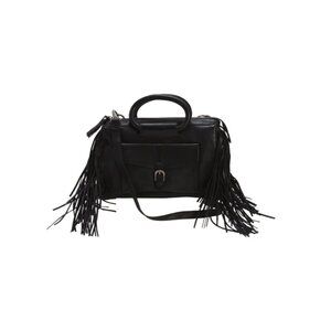 LATICO Black Leather Frisco Satchel